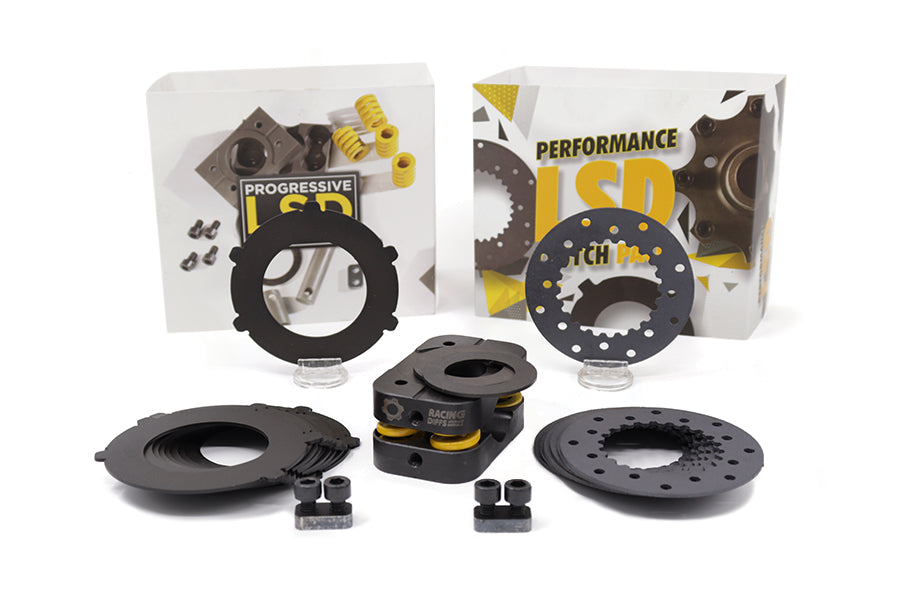 RacingDiffs Mercedes 190E ASD mechanical conversion kit and performance LSD clutch pack with Moly-Ceramics friction plates and progressive components