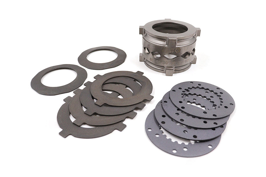 Alfa Romeo limited‑slip differential clutch upgrade kit with pressure ring, steel reaction plates and friction discs by RacingDiffs