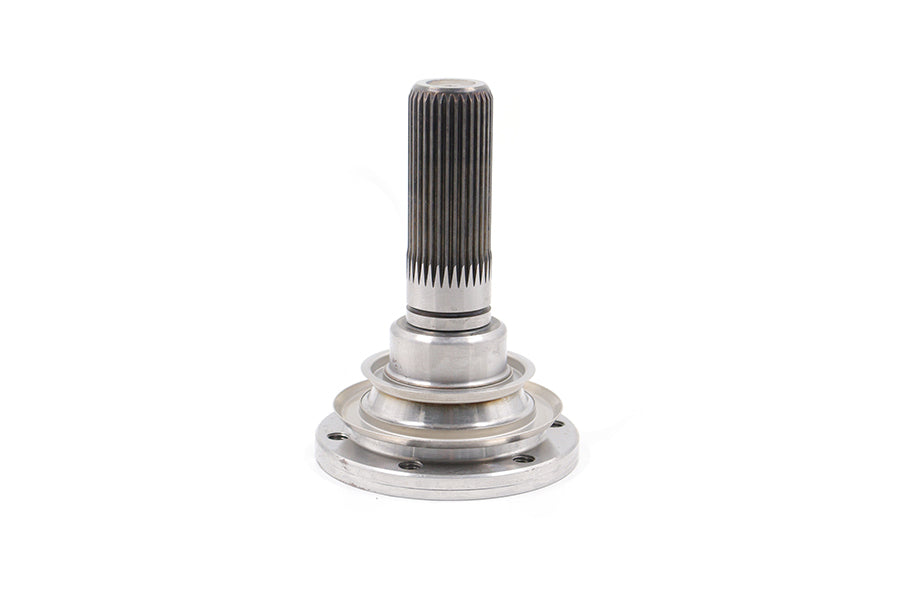 RacingDiffs long output flange for BMW M models—32-spline shaft with 6-bolt pattern, required for Motorsport clutch-type LSD swap on E46/E92 M3, Z4 M, E60 M5, E63 M6 differentials