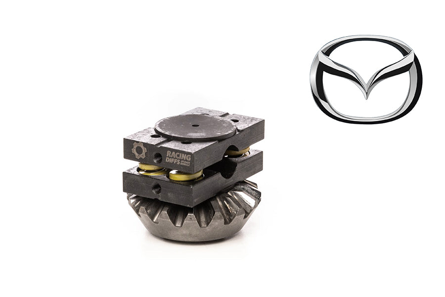 RacingDiffs LSD installed in Mazda MX5 NB 1.8 differential showing internal clutch type locking mechanism